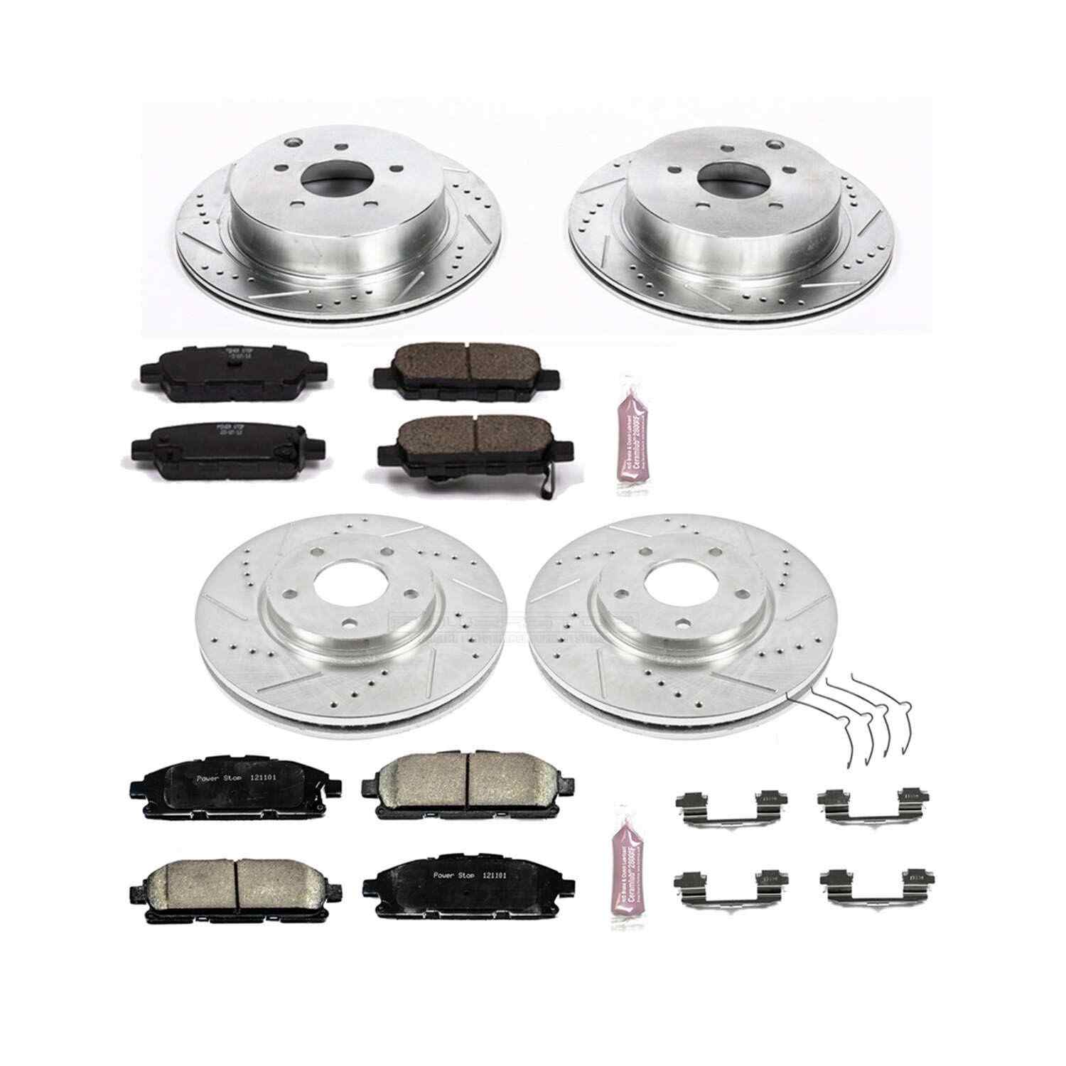 Power Stop 11-17 Nissan Quest Front & Rear Z23 Evolution Sport Brake Kit