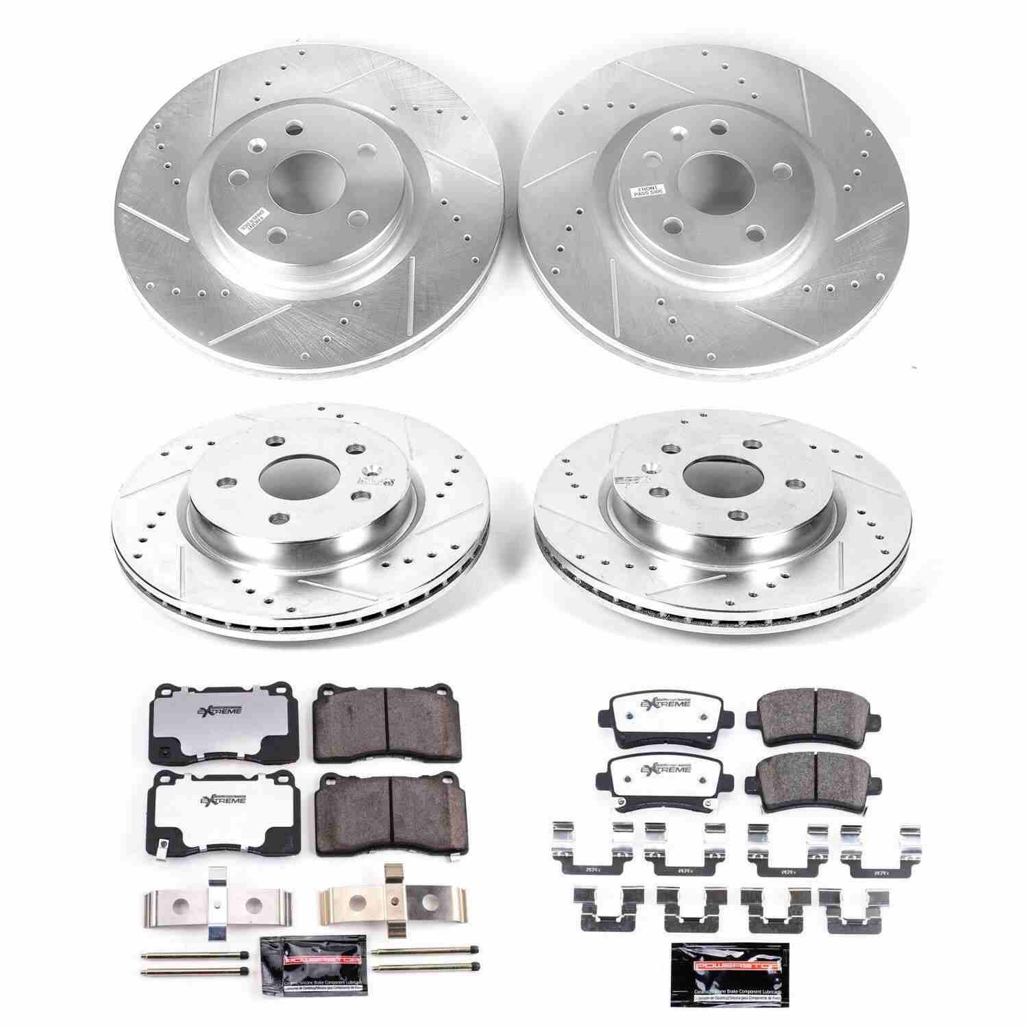 Power Stop 14-17 Buick Regal Front & Rear Z26 Street Warrior Brake Kit