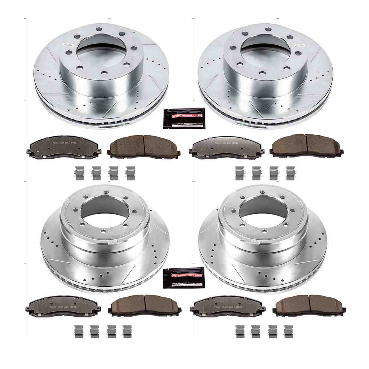 Power Stop 13-16 Ford F-450 Super Duty Front and Rear Z36 Truck & Tow Brake Kit