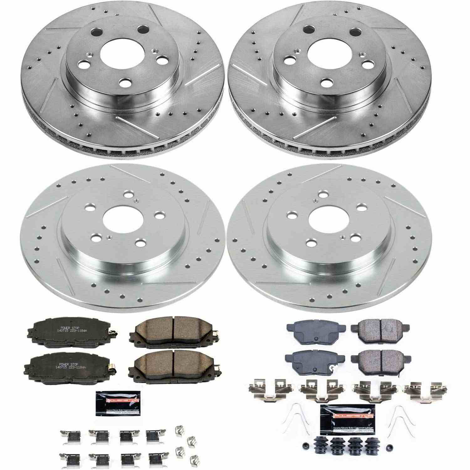 Power Stop 11-17 Lexus CT200h Front & Rear Z23 Evolution Sport Brake Kit