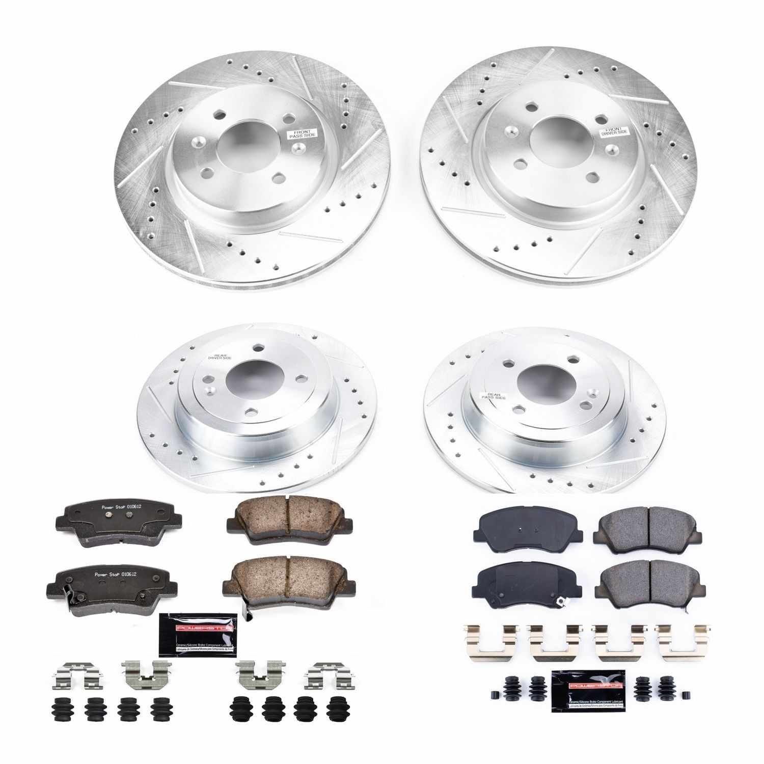 Power Stop 12-18 Kia Rio Front & Rear Z23 Evolution Sport Brake Kit