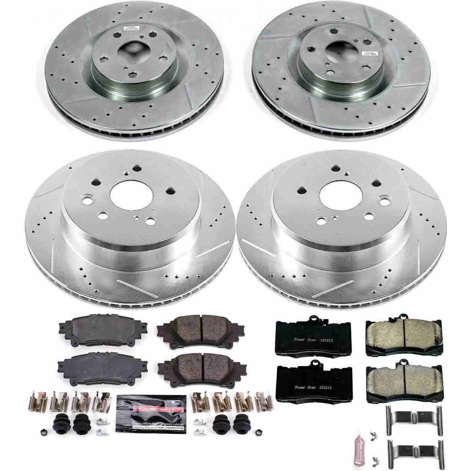 Power Stop 13-19 Lexus GS350 Front & Rear Z23 Evolution Sport Brake Kit