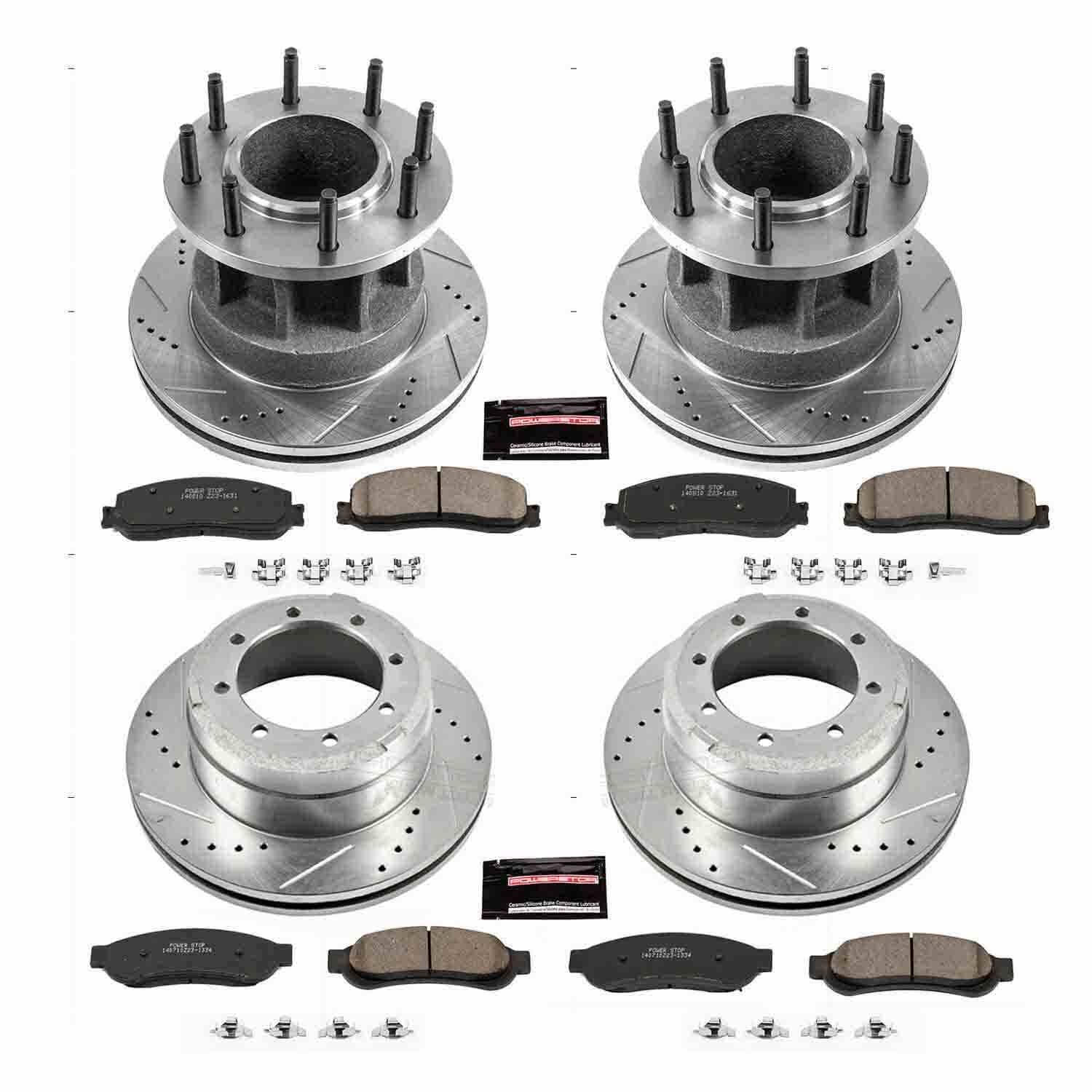 Power Stop 2012 Ford F-350 Super Duty Front & Rear Z23 Evolution Brake Kit