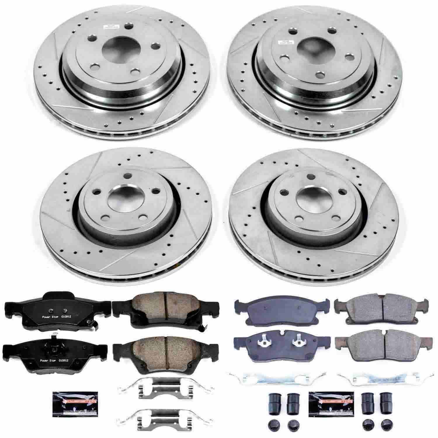 Power Stop 13-16 Dodge Durango Front & Rear Z23 Evolution Sport Brake Kit