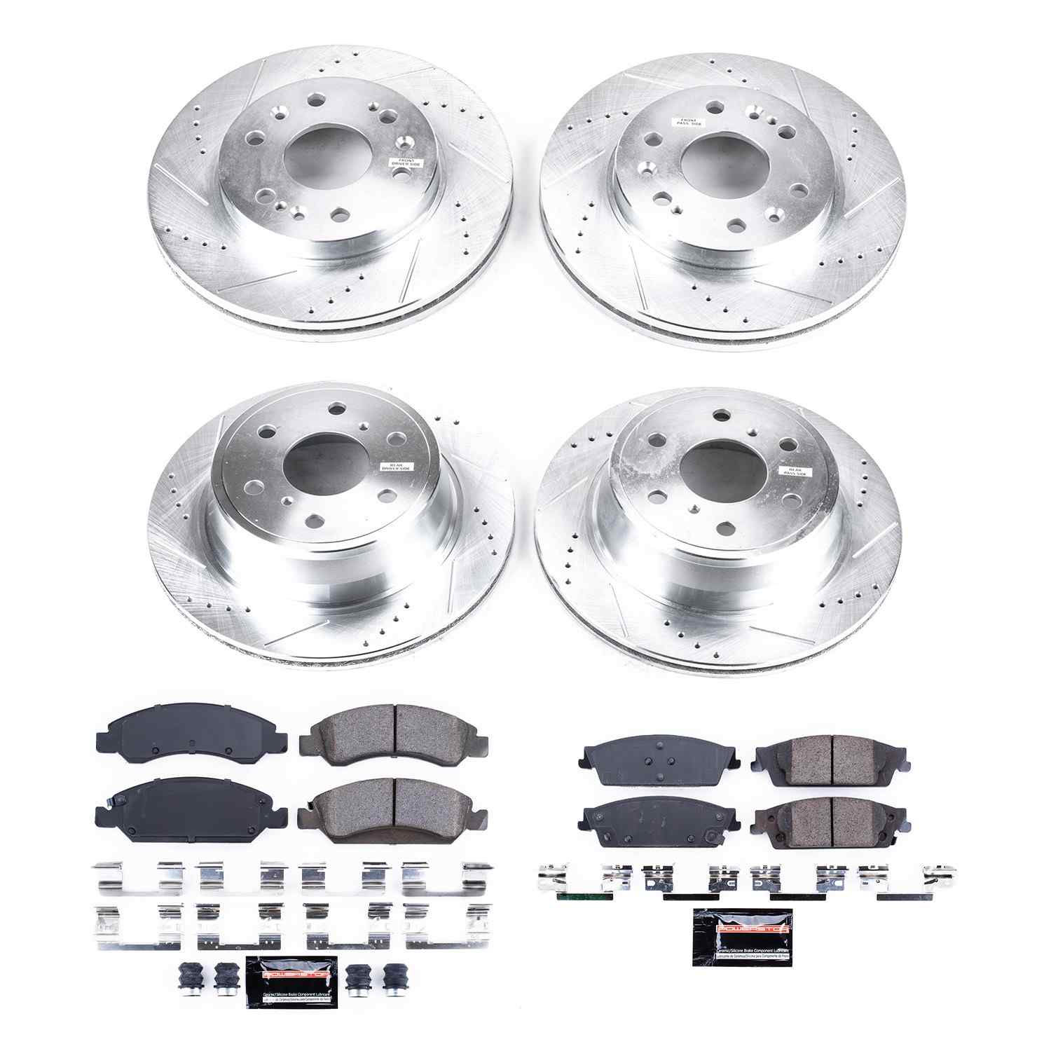 Power Stop 15-19 Cadillac Escalade Front & Rear Z23 Evolution Sport Brake Kit