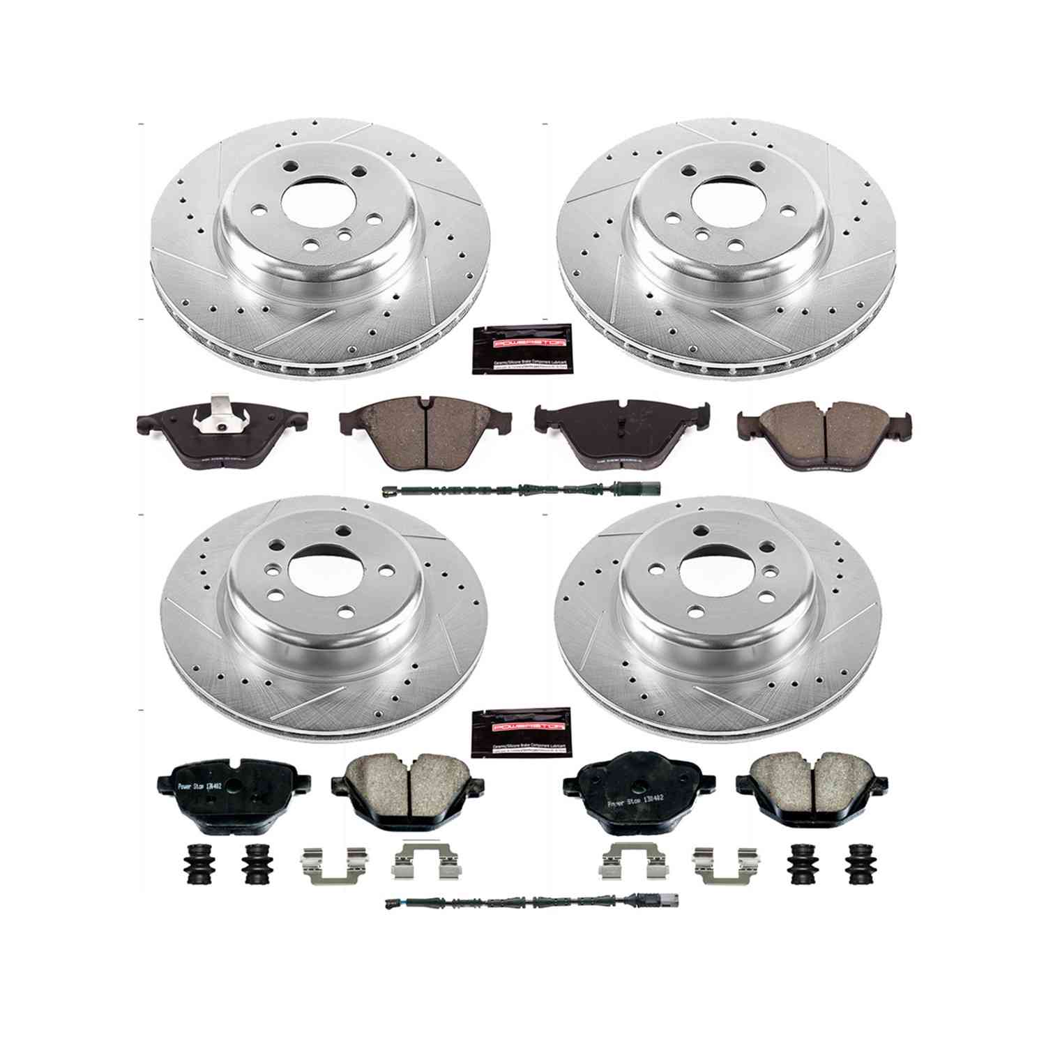 Power Stop 2011 BMW 535i xDrive Front & Rear Z23 Evolution Sport Brake Kit
