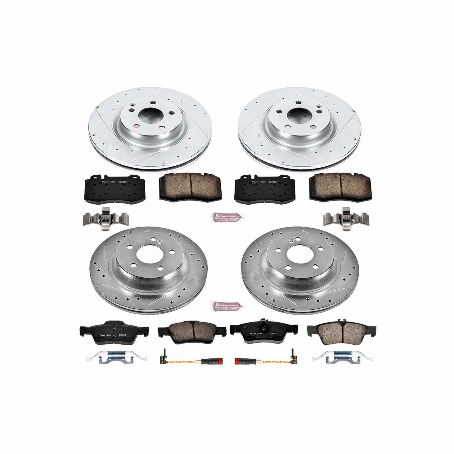 Power Stop 07-09 Mercedes-Benz E550 Front & Rear Z23 Evolution Sport Brake Kit