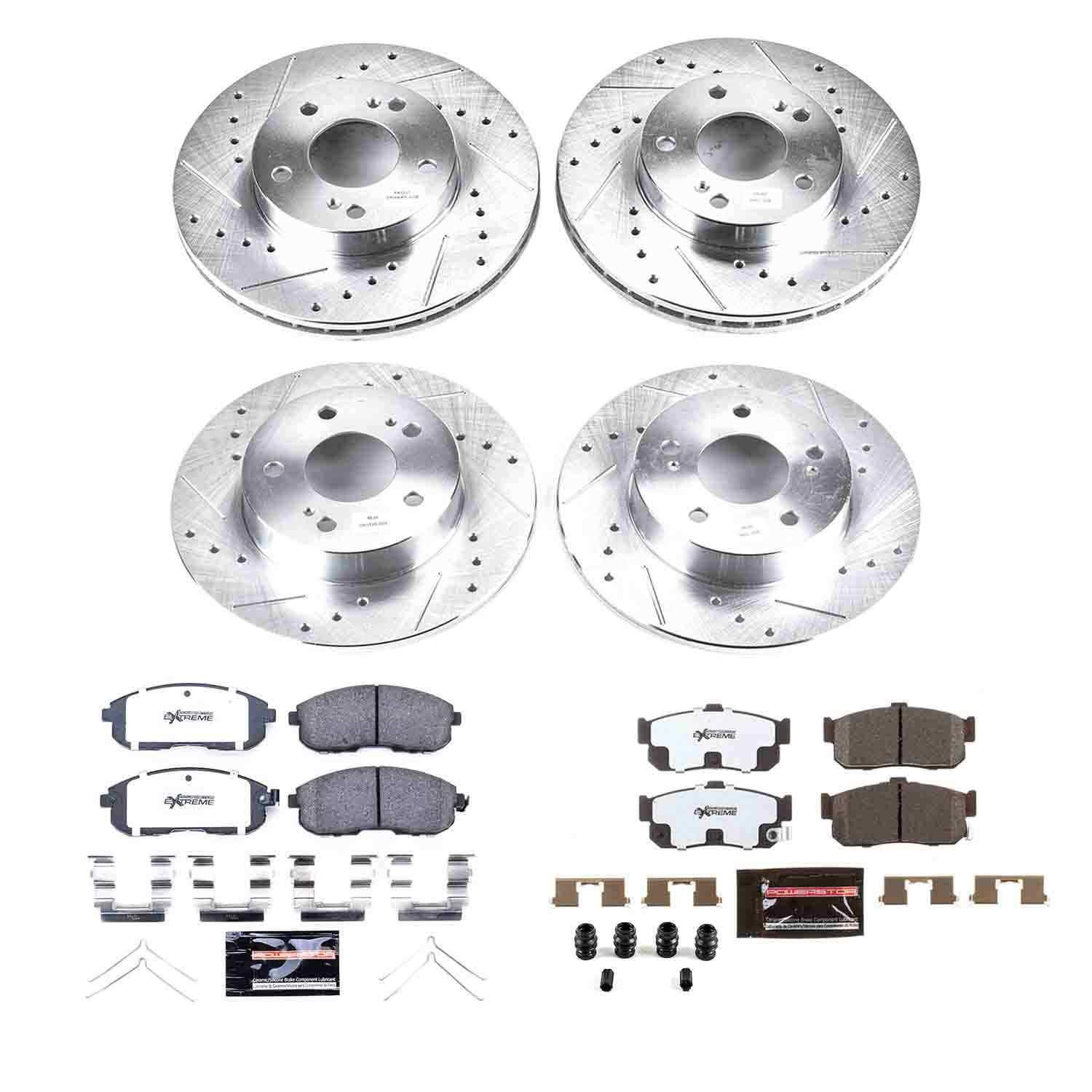 Power Stop 96-99 Infiniti I30 Front & Rear Z26 Street Warrior Brake Kit