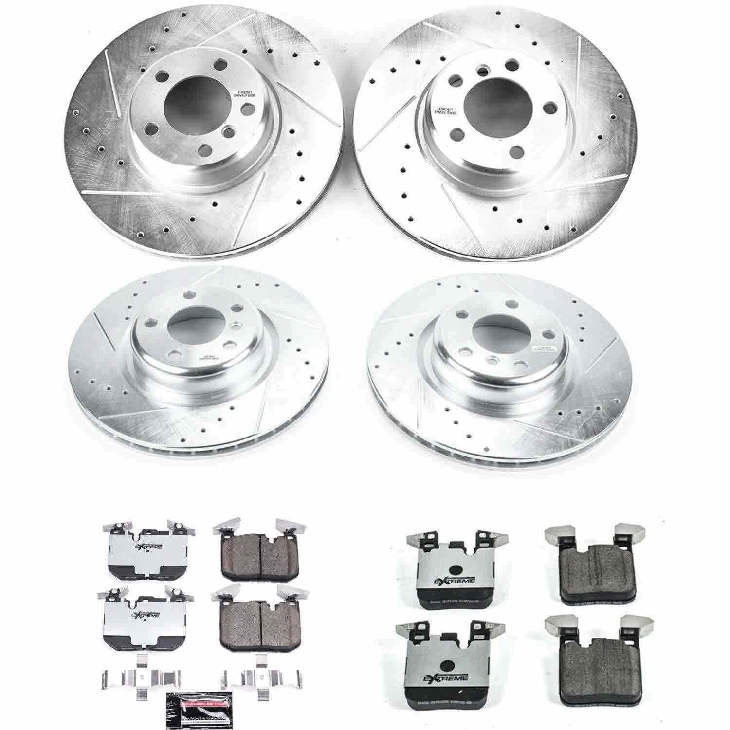 Power Stop 14-16 BMW 228i Front & Rear Z26 Street Warrior Brake Kit