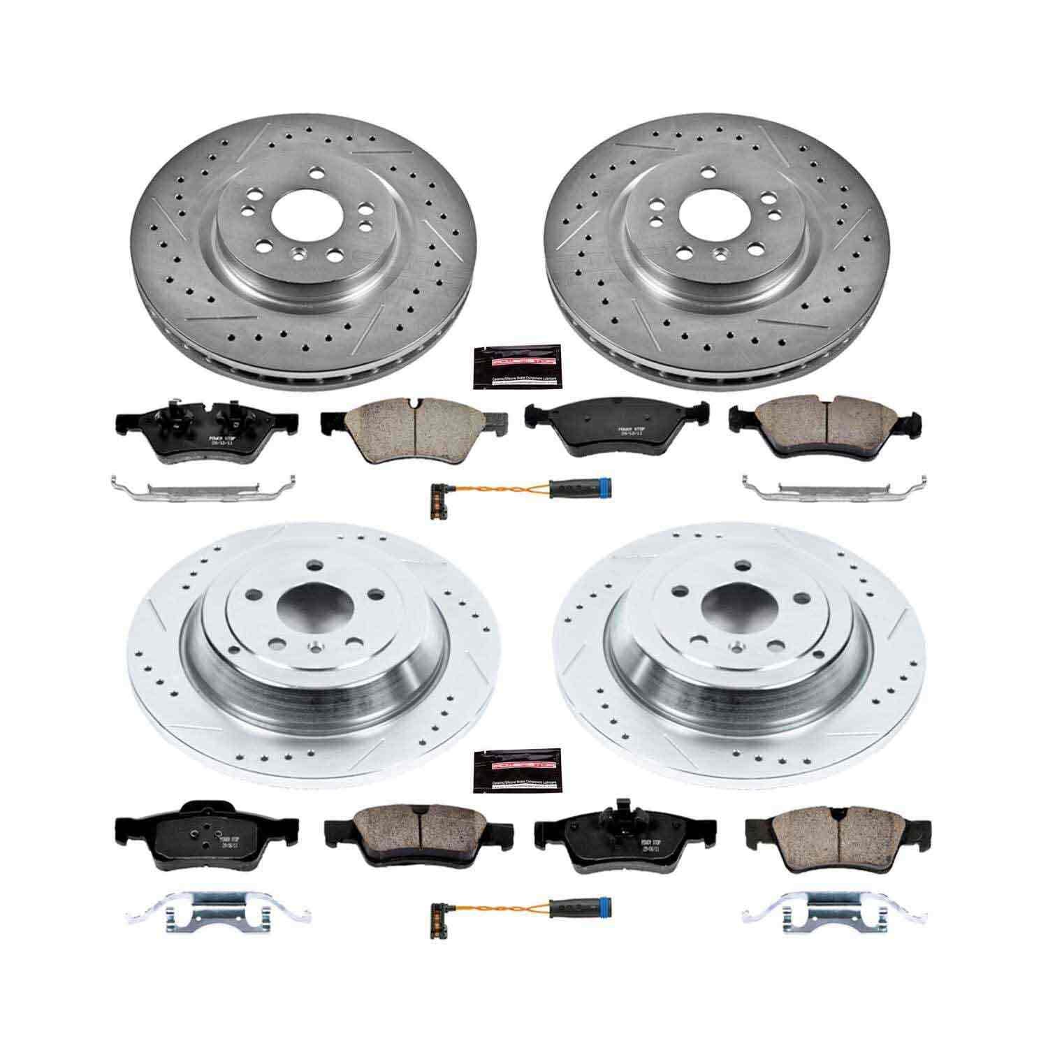 Power Stop 10-11 Mercedes-Benz ML450 Front & Rear Z23 Evolution Sport Brake Kit