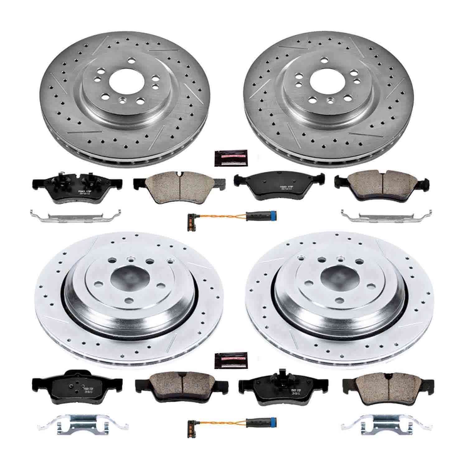 Power Stop 10-11 Mercedes-Benz ML450 Front & Rear Z23 Evolution Sport Brake Kit