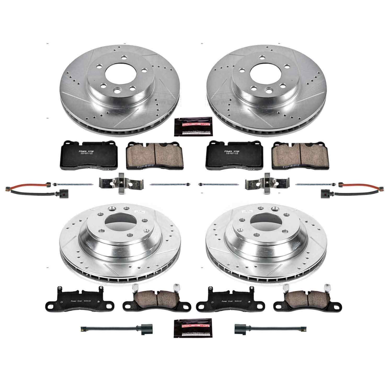 Power Stop 11-17 Volkswagen Touareg Front & Rear Z23 Evolution Sport Brake Kit
