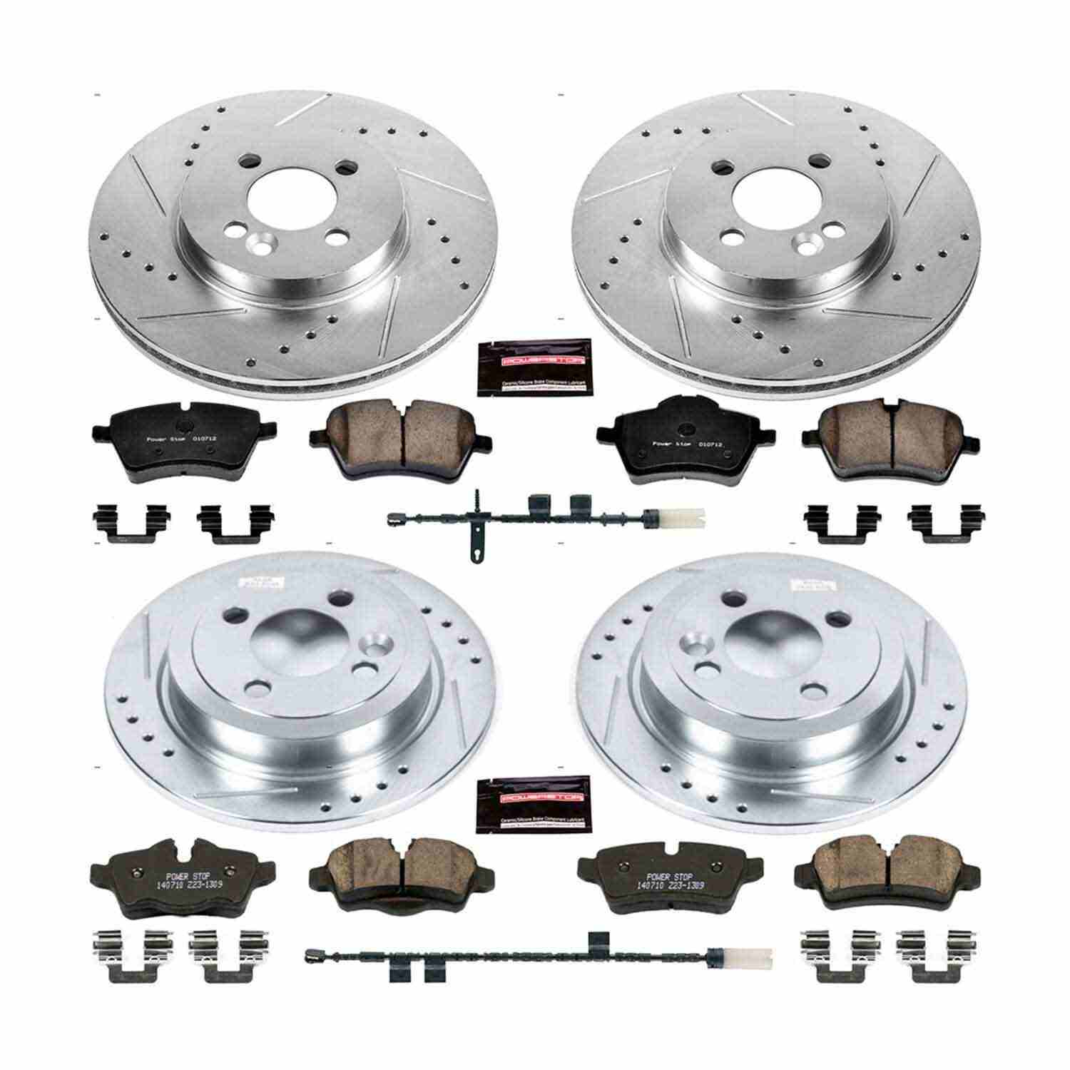 Power Stop 11-16 Mini Cooper Front & Rear Z23 Evolution Sport Brake Kit