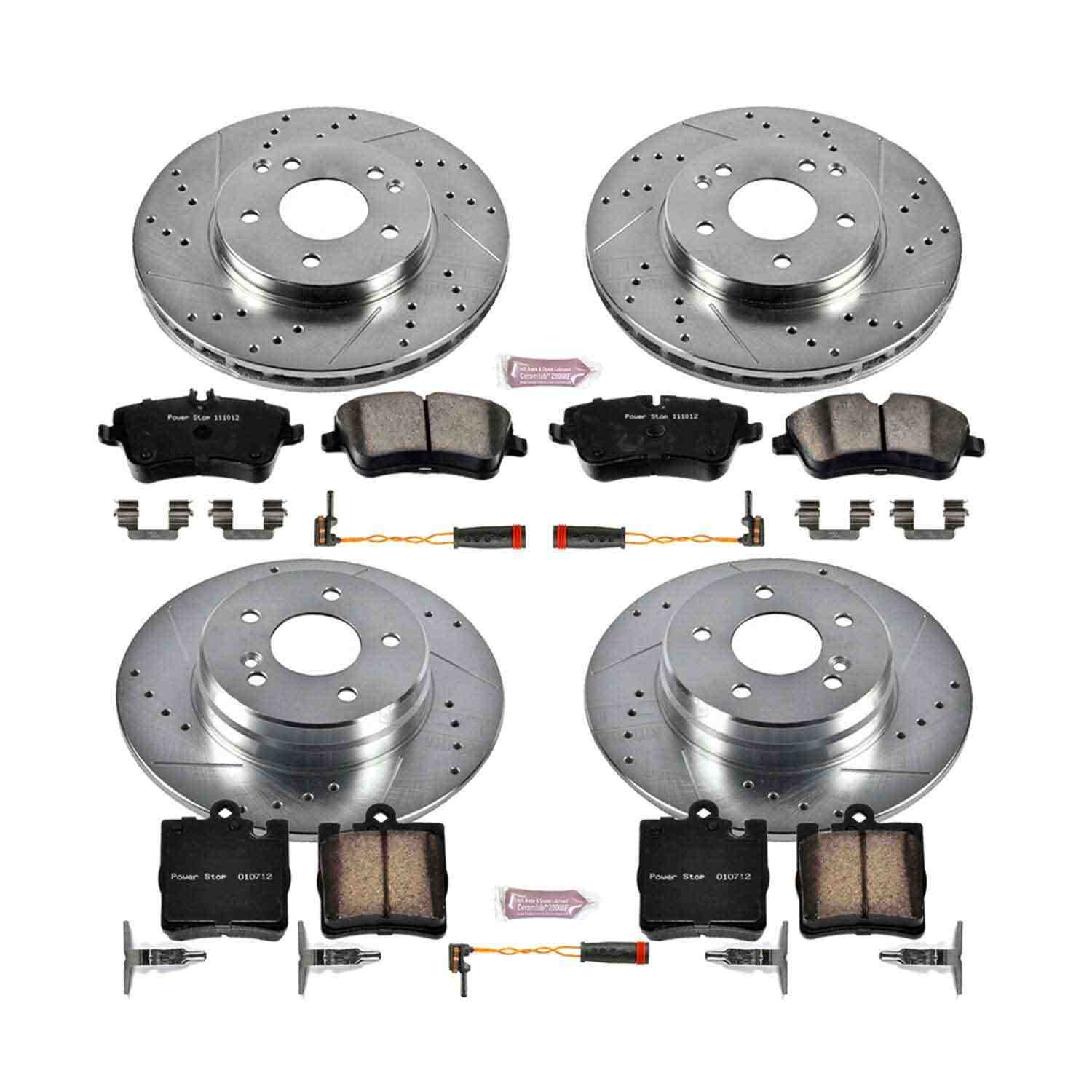 Power Stop 03-05 Mercedes-Benz C240 Front & Rear Z23 Evolution Sport Brake Kit