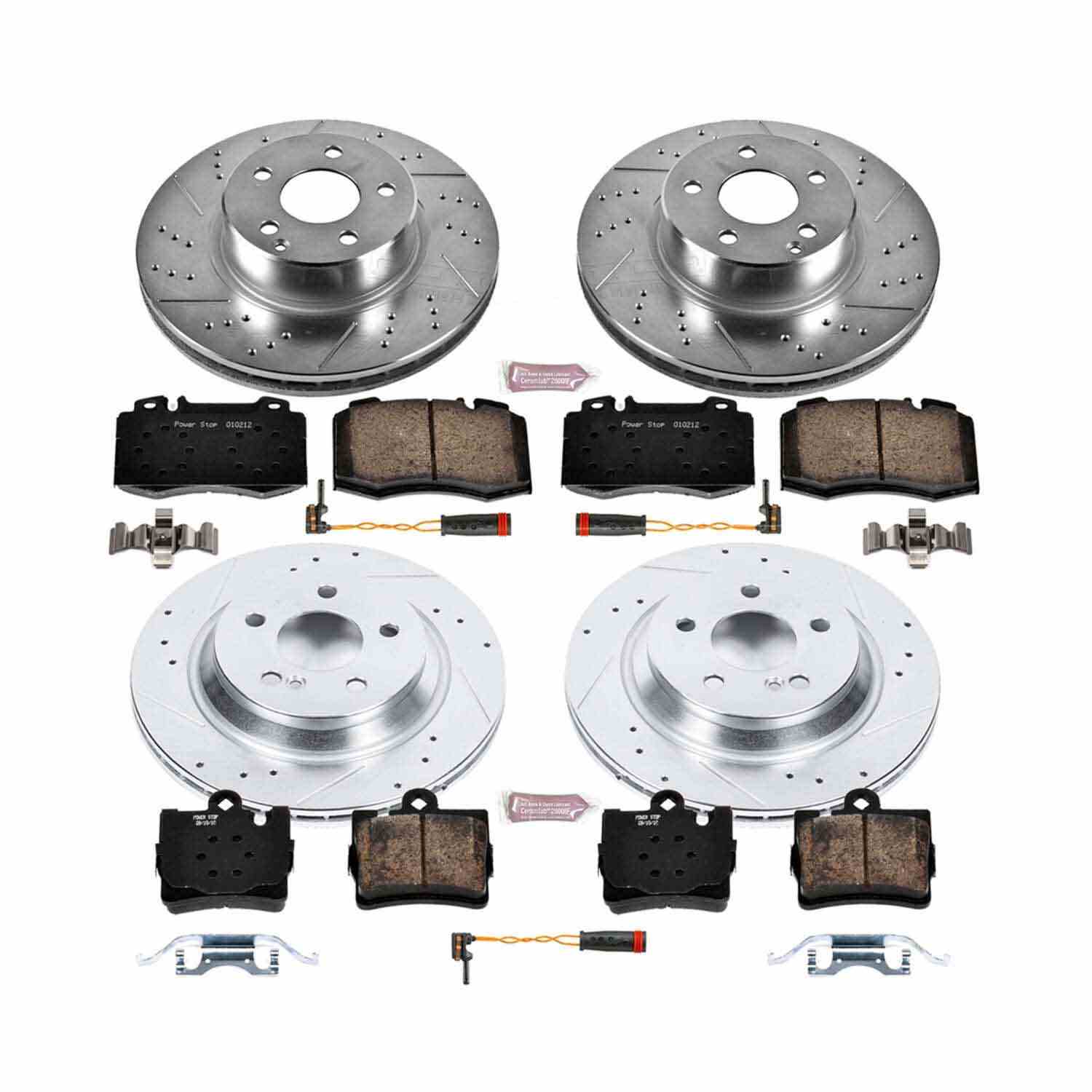 Power Stop 2003 Mercedes-Benz S430 Front & Rear Z23 Evolution Sport Brake Kit