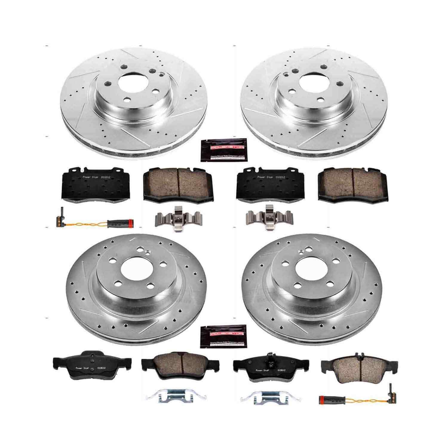 Power Stop 07-09 Mercedes-Benz E550 Front & Rear Z23 Evolution Sport Brake Kit