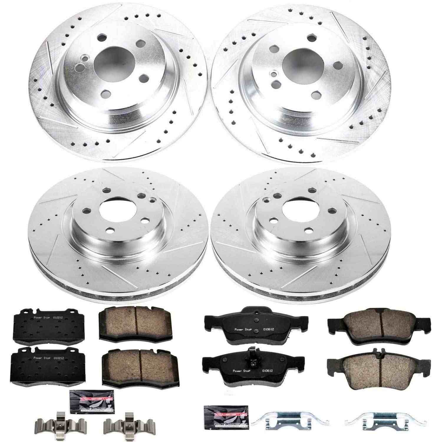 Power Stop 07-12 Mercedes-Benz SL550 Front & Rear Z23 Evolution Sport Brake Kit