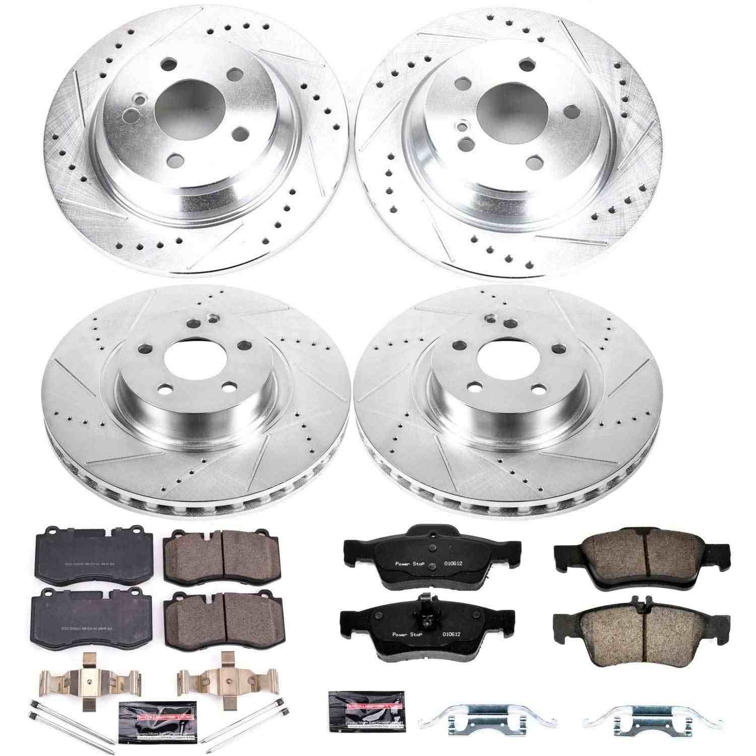 Power Stop 10-13 Mercedes-Benz S400 Front & Rear Z23 Evolution Sport Brake Kit