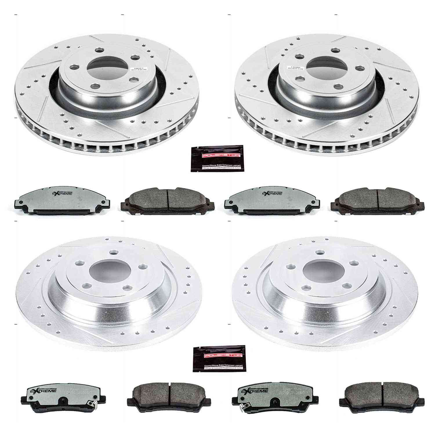 Power Stop 15-19 Ford Mustang Front & Rear Z26 Street Warrior Brake Kit
