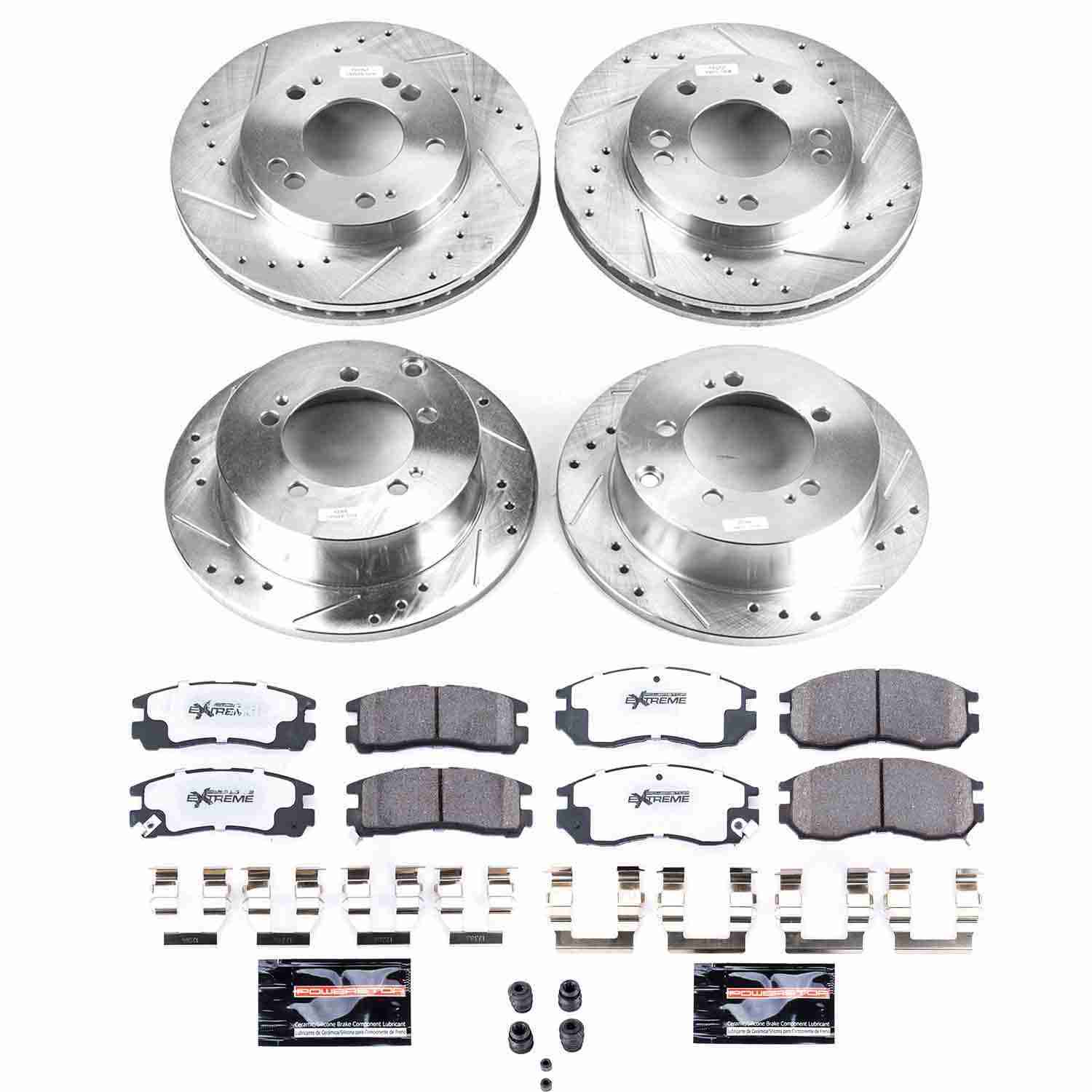 Power Stop 95-00 Chrysler Sebring Front & Rear Z26 Street Warrior Brake Kit