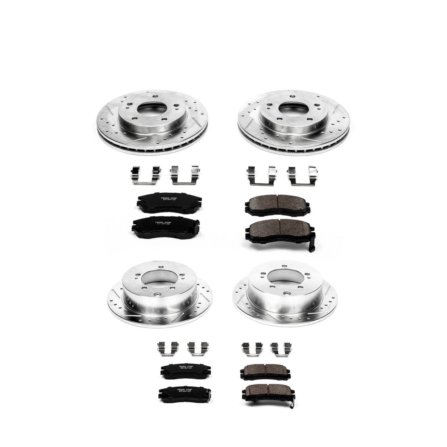 Power Stop 95-00 Chrysler Sebring Front & Rear Z23 Evolution Sport Brake Kit
