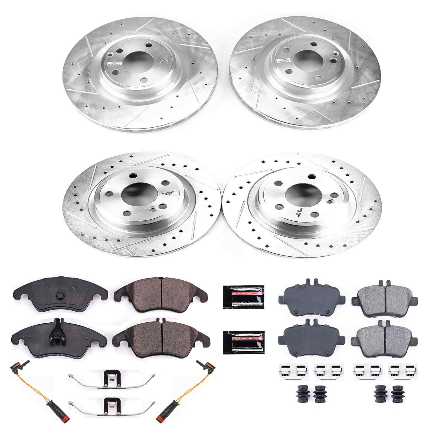 Power Stop 2017 Mercedes-Benz SLC300 Front & Rear Z23 Evolution Sport Brake Kit