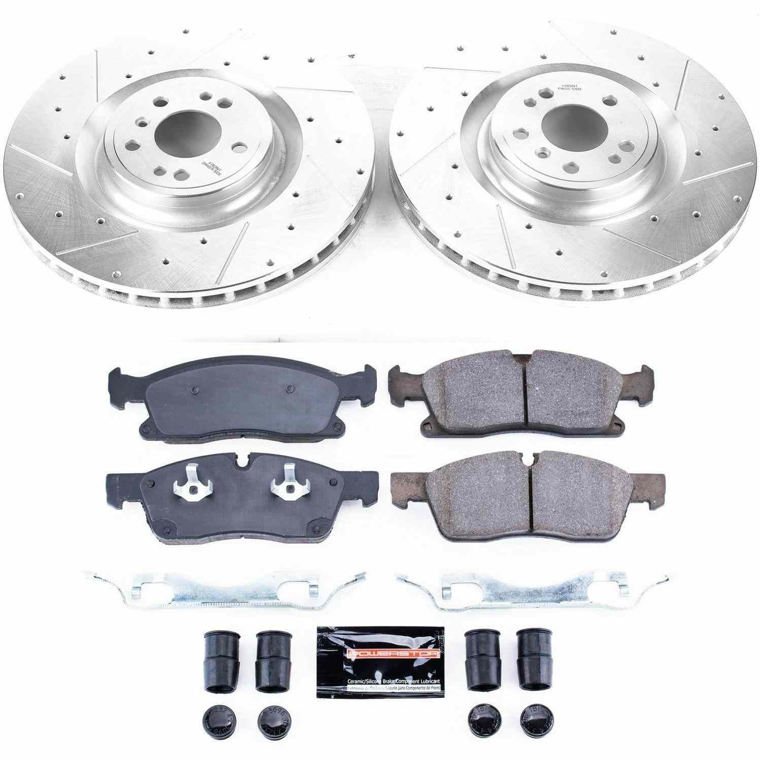 Power Stop 13-16 Mercedes-Benz GL450 Front Z23 Evolution Brake Kit