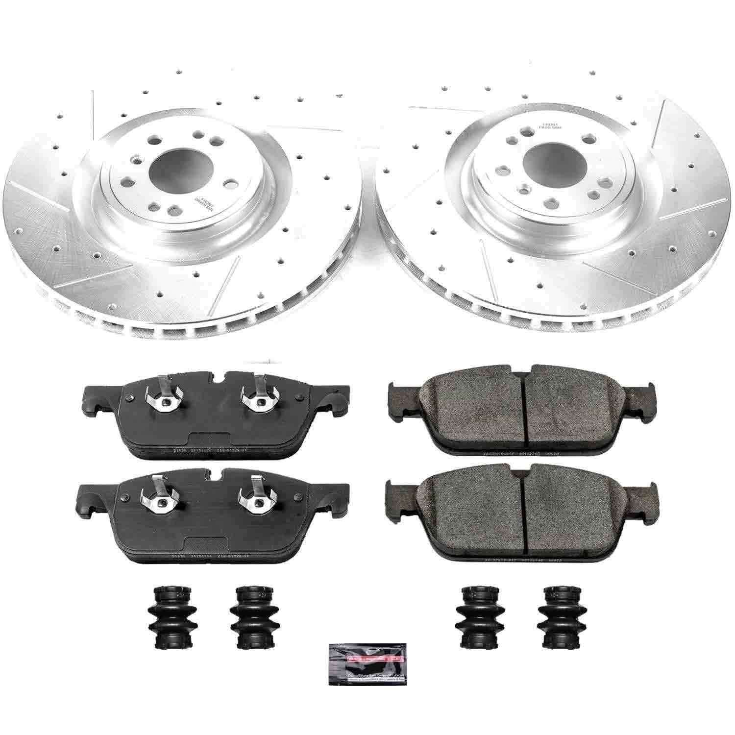 Power Stop 17-18 Mercedes-Benz GLS550 Front Z23 Evolution Brake Kit