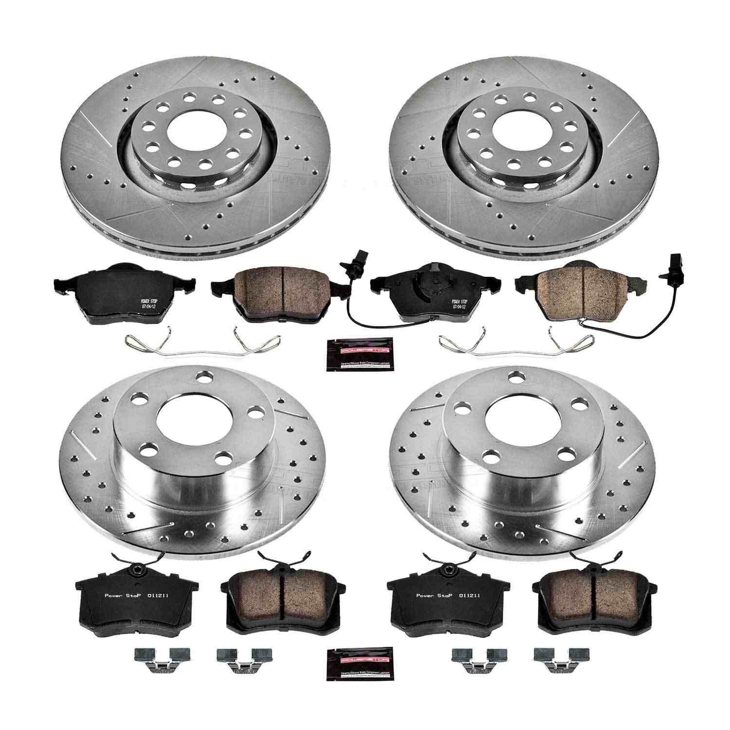 Power Stop 98-01 Audi A6 Quattro Front & Rear Z23 Evolution Sport Brake Kit