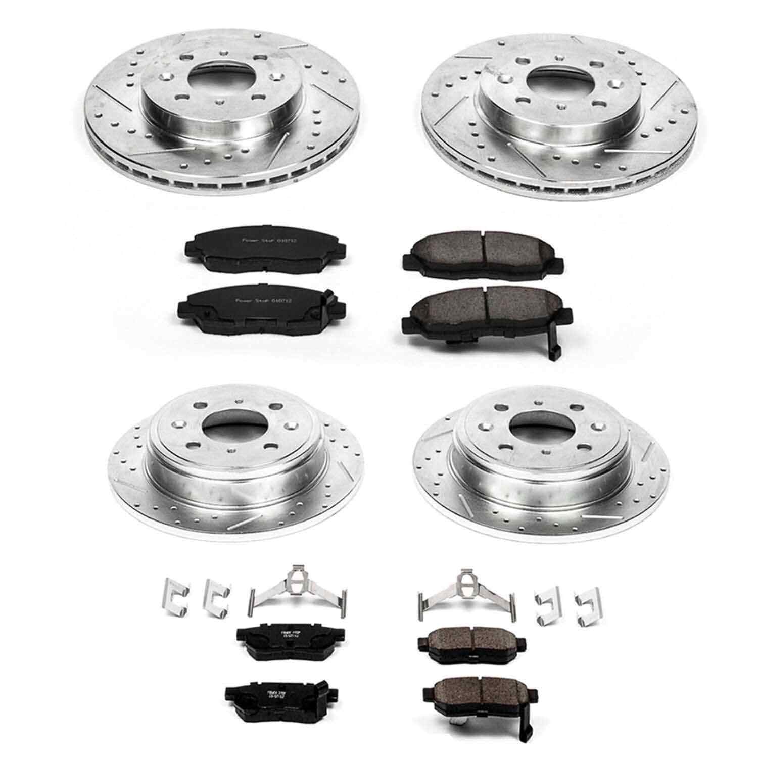 Power Stop 99-00 Honda Civic Front & Rear Z23 Evolution Sport Brake Kit