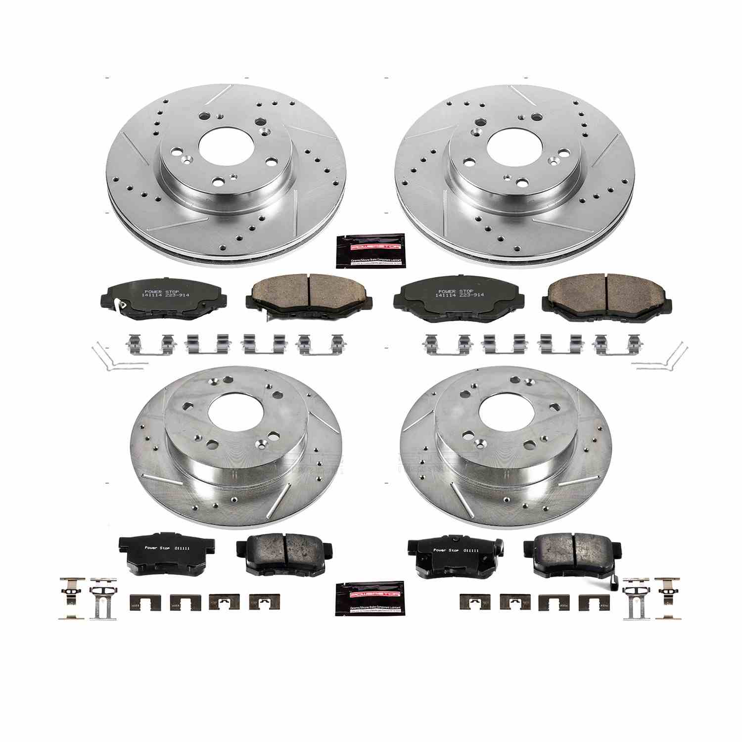 Power Stop 2013 Acura ILX Front & Rear Z23 Evolution Sport Brake Kit