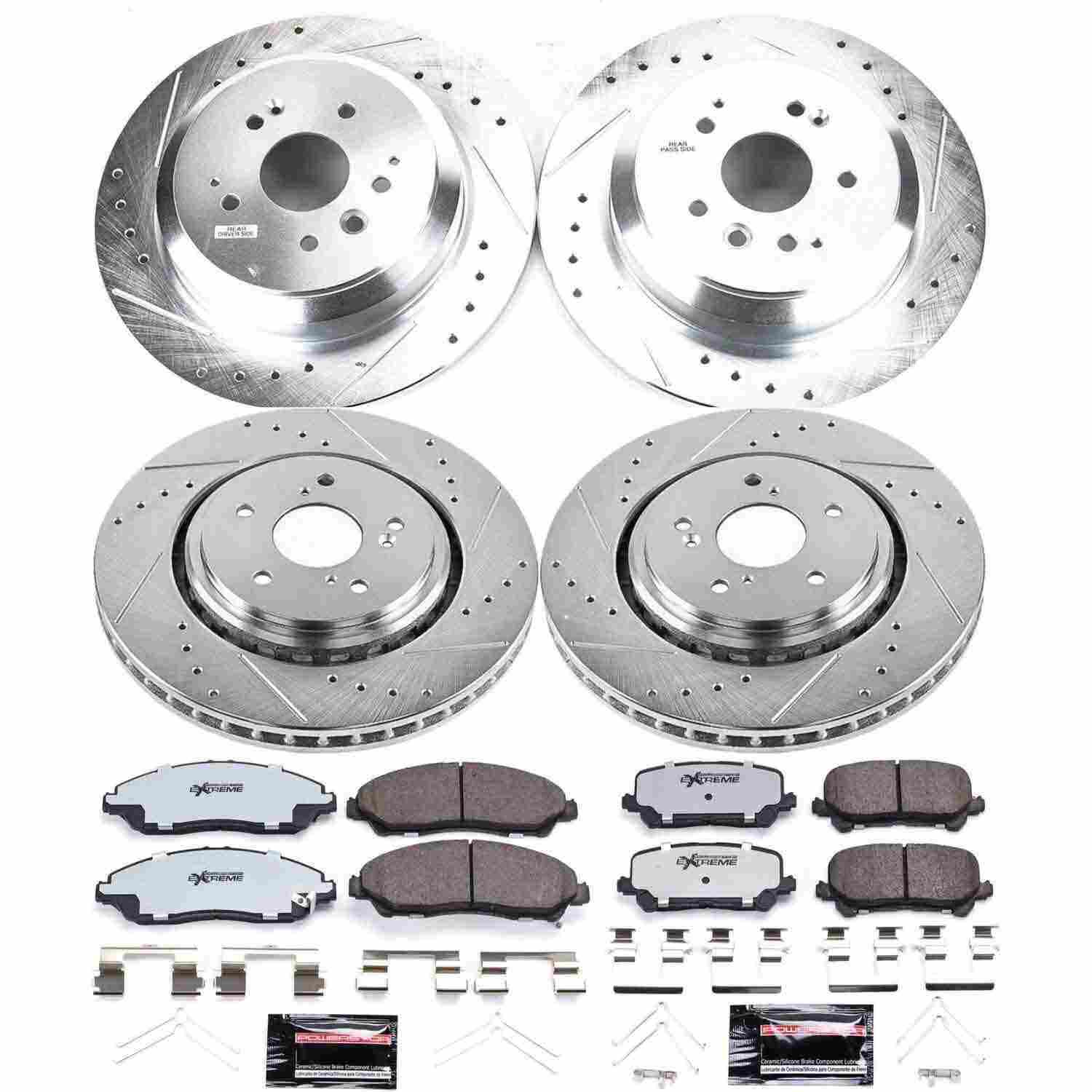Power Stop 14-16 Acura MDX Front & Rear Z36 Truck & Tow Brake Kit