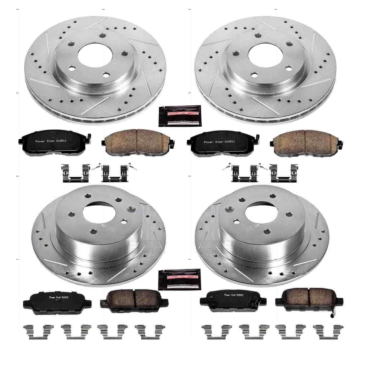 Power Stop 13-18 Nissan Sentra Front & Rear Z23 Evolution Sport Brake Kit