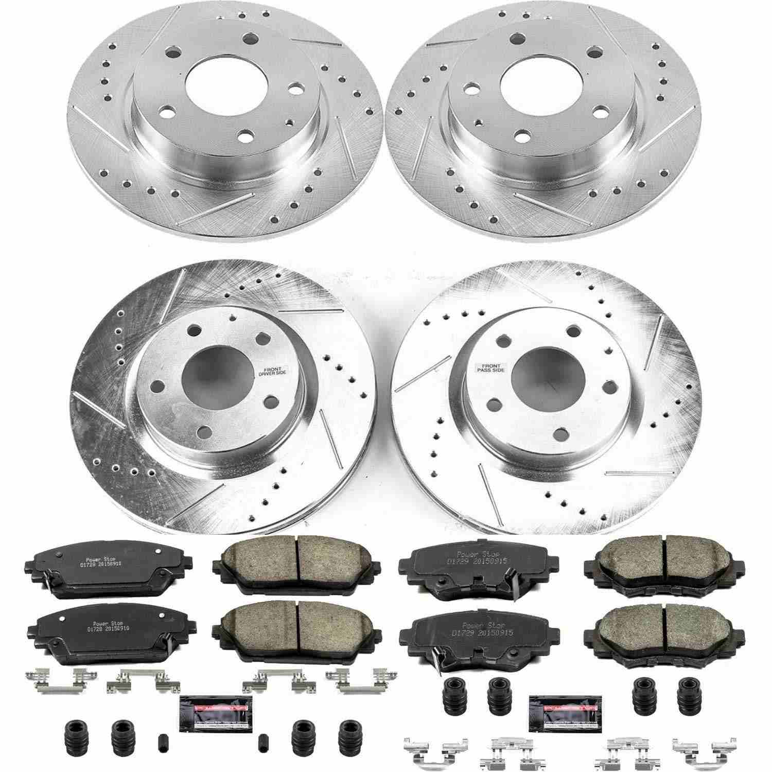 Power Stop 14-16 Mazda 3 Front & Rear Z23 Evolution Sport Brake Kit
