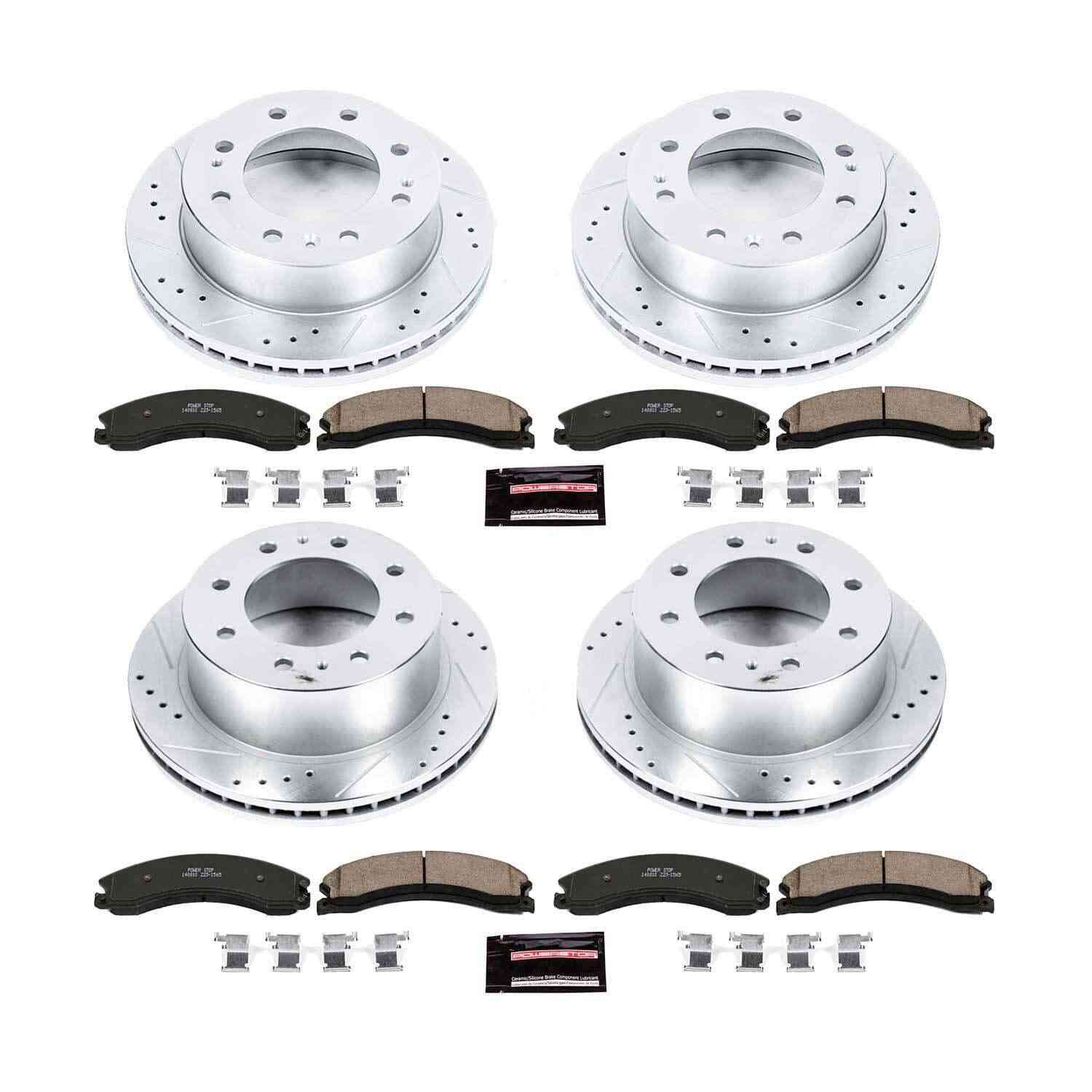 Power Stop 15-19 GMC Sierra 2500 HD Front & Rear Z23 Evolution Brake Kit