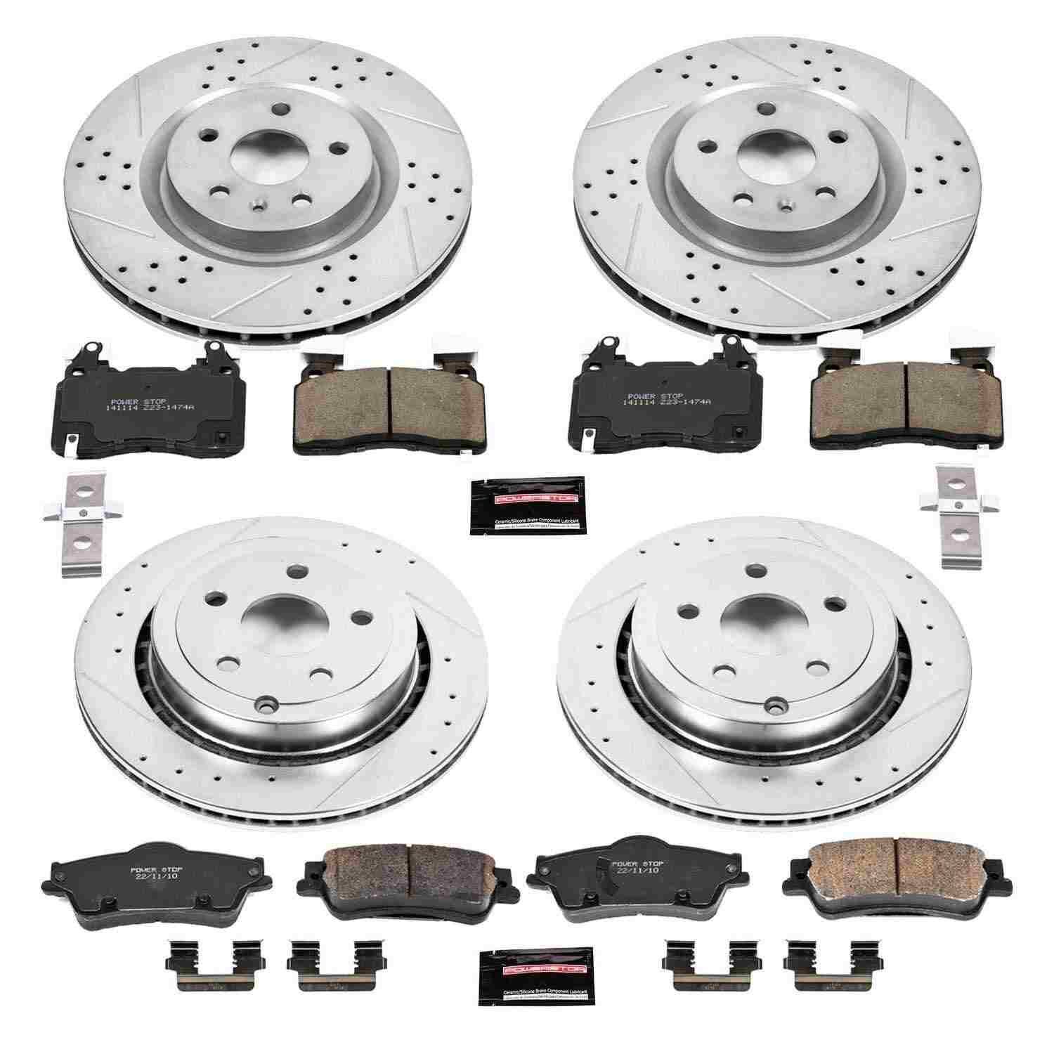 Power Stop 2014 Chevrolet SS Front & Rear Z23 Evolution Sport Brake Kit