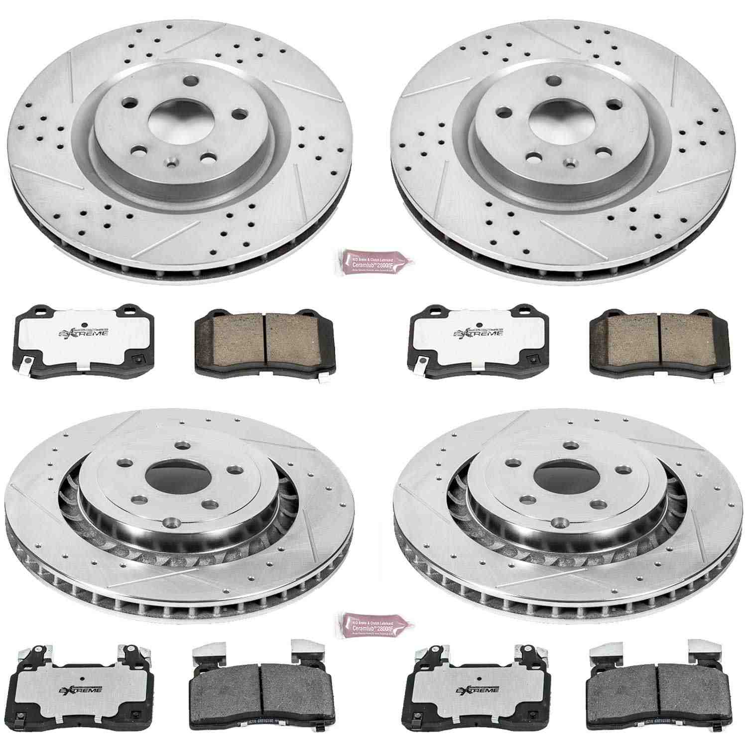 Power Stop 15-17 Chevrolet SS Front & Rear Z26 Street Warrior Brake Kit