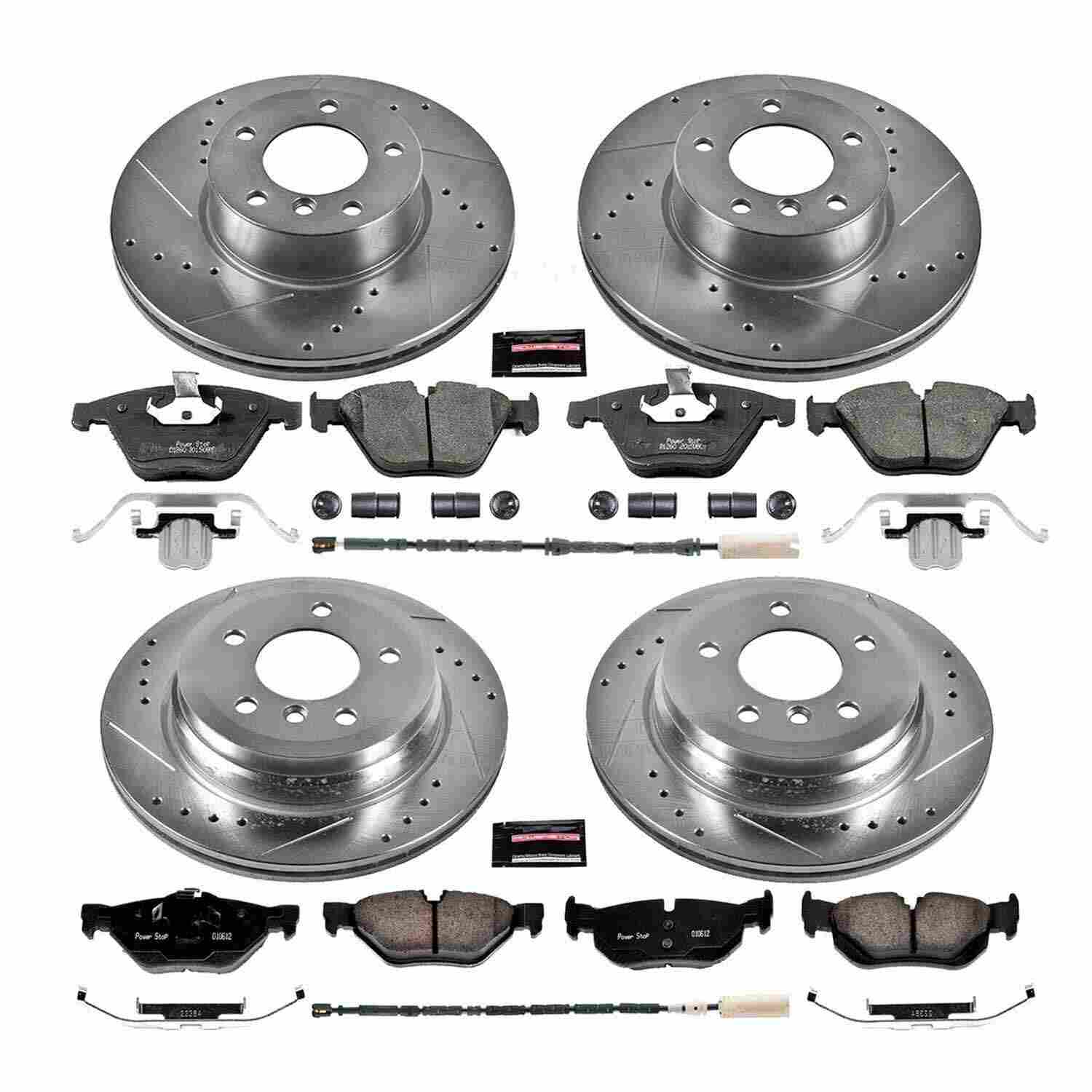 Power Stop 13-15 BMW X1 Front & Rear Z23 Evolution Sport Brake Kit