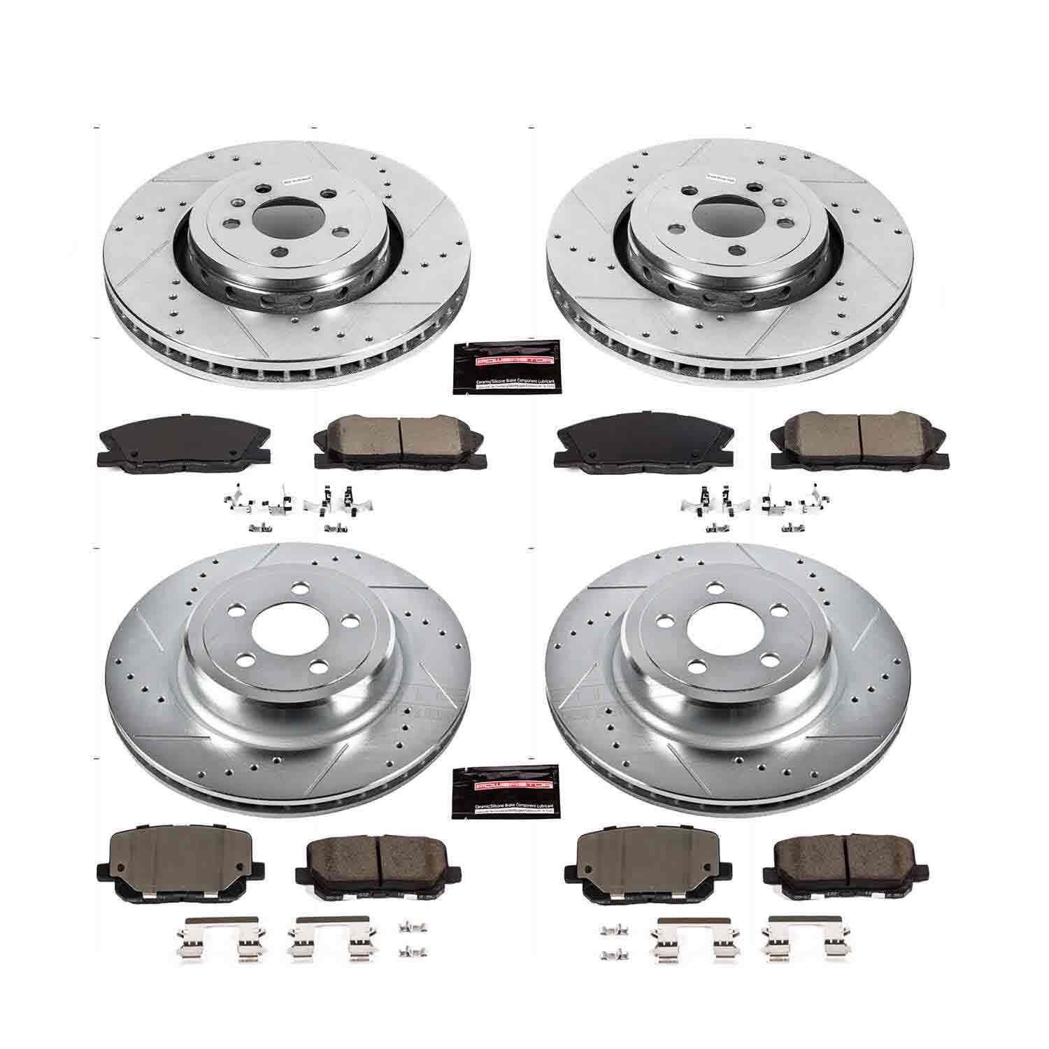 Power Stop 14-22 Dodge Charger Front & Rear Z23 Evolution Brake Kit