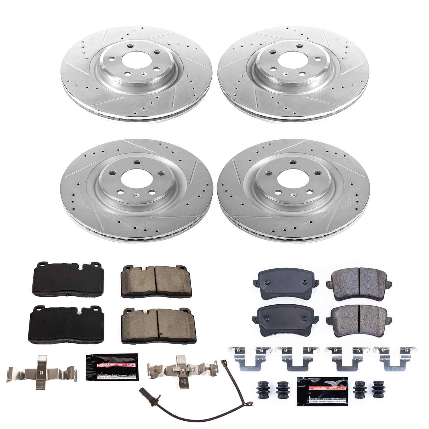 Power Stop 13-17 Audi Q5 Front & Rear Z23 Evolution Sport Brake Kit