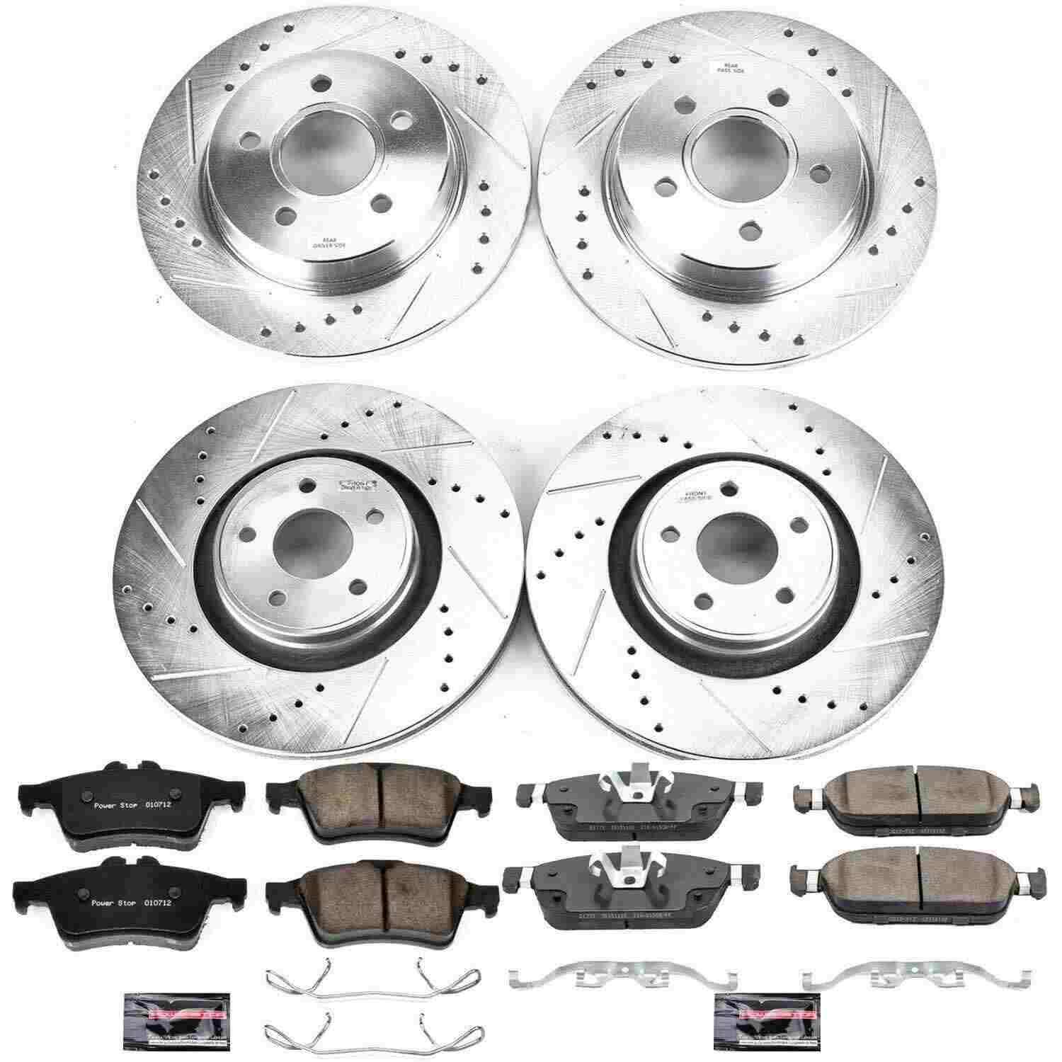 Power Stop 15-18 Ford Focus Front & Rear Z23 Evolution Sport Brake Kit