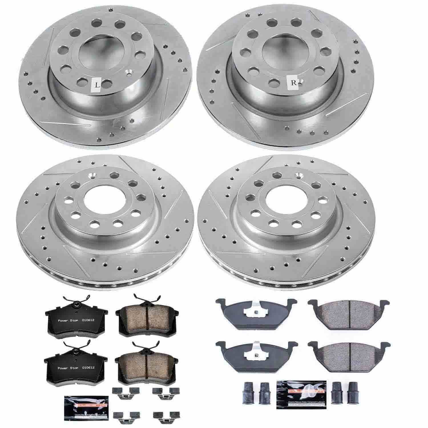 Power Stop 13-15 Volkswagen Jetta Front & Rear Z23 Evolution Sport Brake Kit