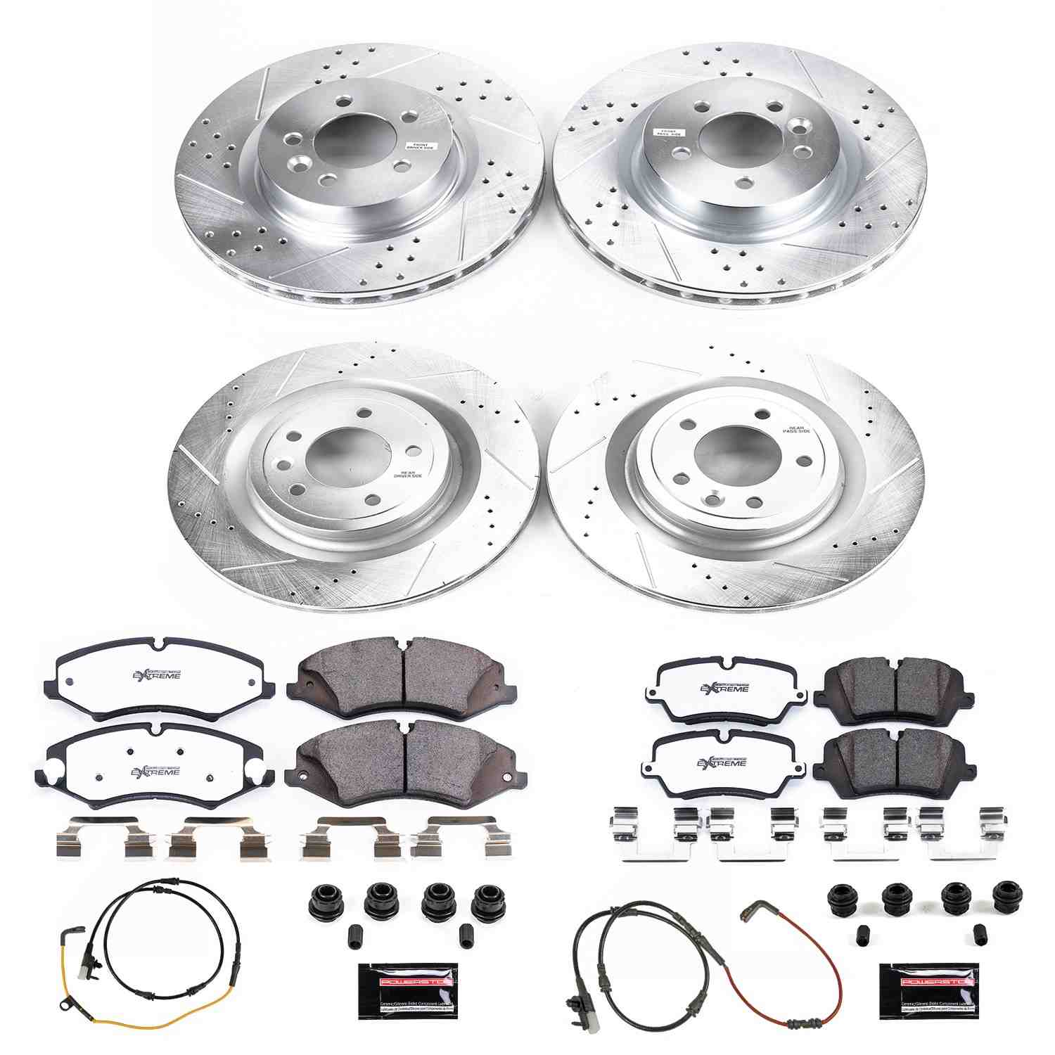 Power Stop 2017 Land Rover Discovery Front & Rear Z36 Truck & Tow Brake Kit