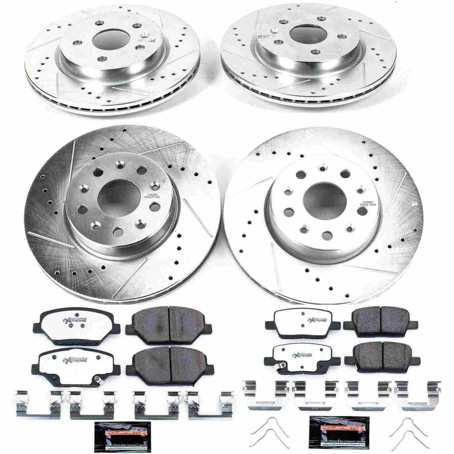 Power Stop 16-19 Chevrolet Camaro Front & Rear Z26 Street Warrior Brake Kit