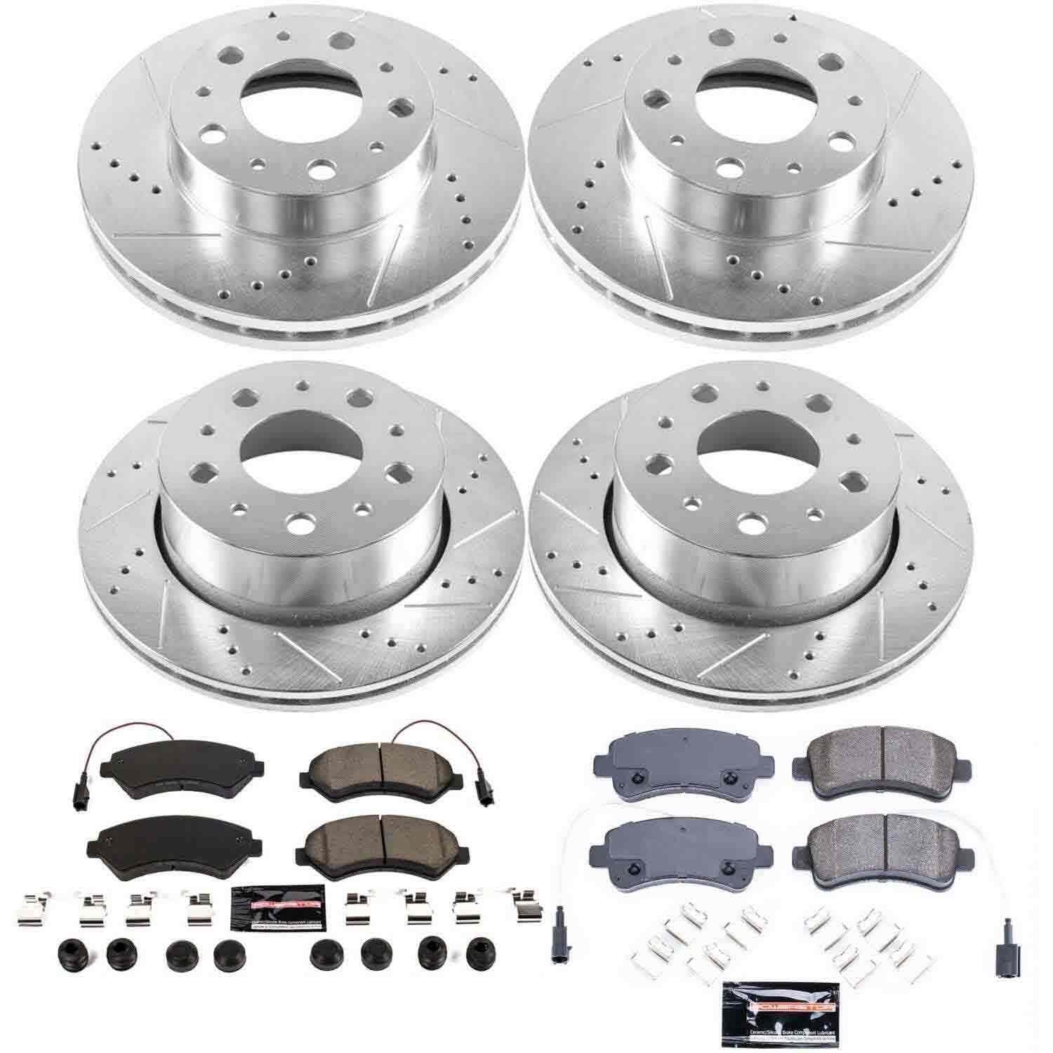 Power Stop 14-15 Ram ProMaster 1500 Front & Rear Z23 Evolution Sport Brake Kit