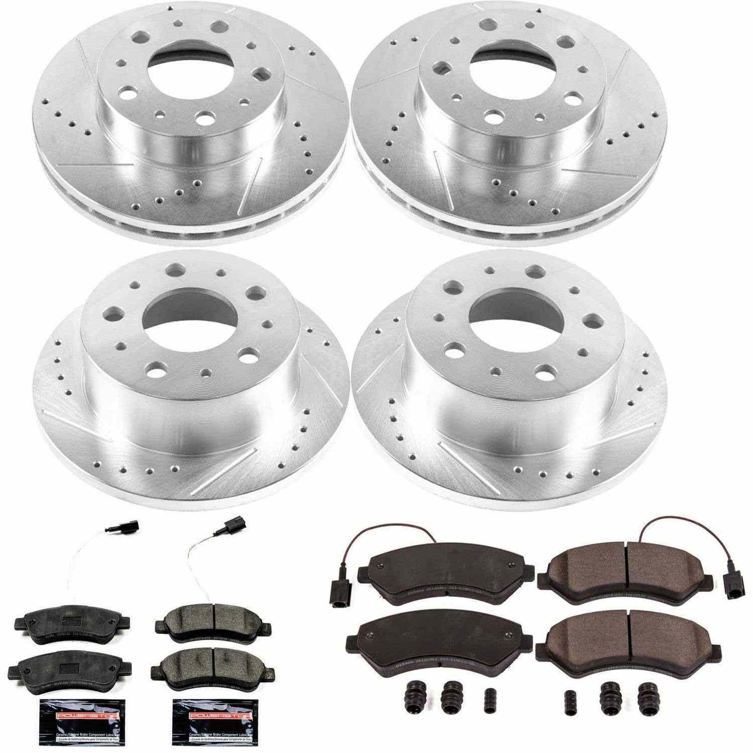 Power Stop 14-19 Ram ProMaster 1500 Front & Rear Z23 Evolution Sport Brake Kit