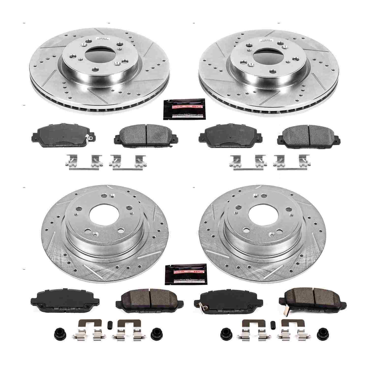 Power Stop 16-18 Honda HR-V Front & Rear Z23 Evolution Sport Brake Kit