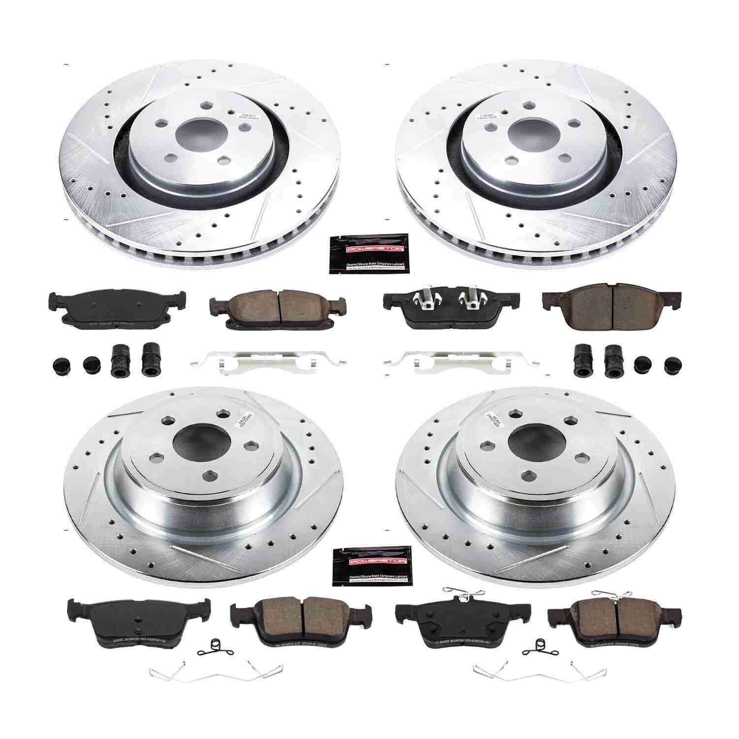 Power Stop 17-18 Lincoln Continental Front & Rear Z23 Evolution Sport Brake Kit
