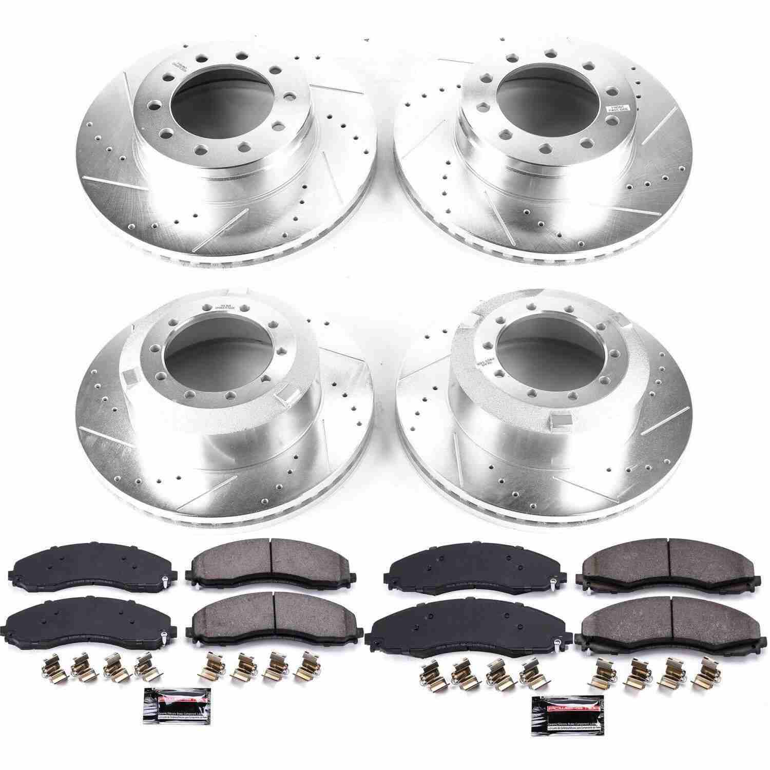 Power Stop 17-22 Ford F-550 Super Duty Front and Rear Z36 Truck & Tow Brake Kit