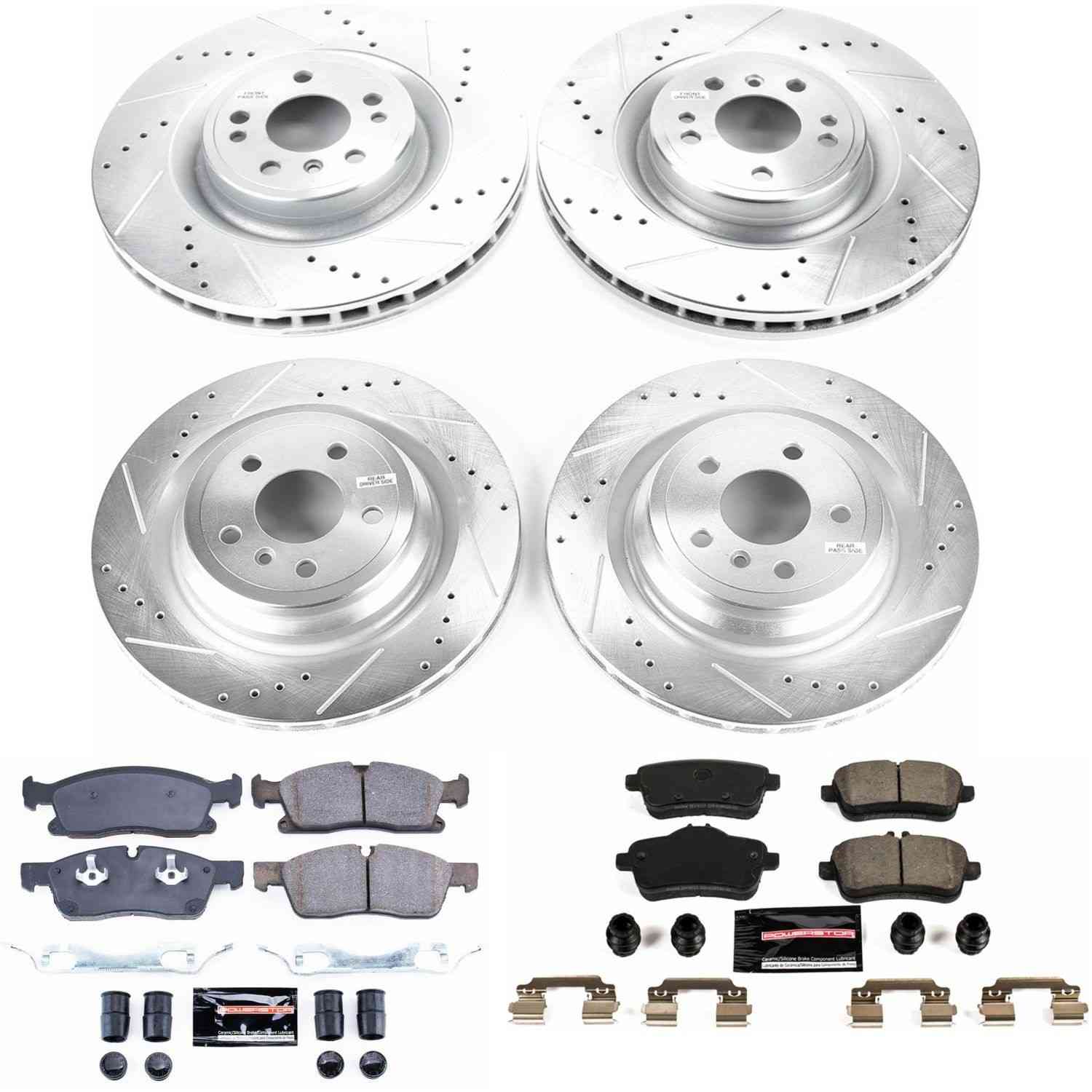 Power Stop 2016 Mercedes-Benz GLE300d Front & Rear Z23 Evolution Sport Brake Kit